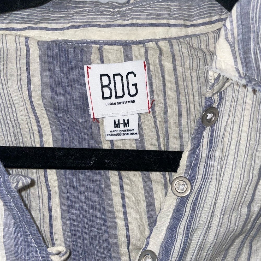 Urban Outfitters BDG Oversized distressed striped shirt